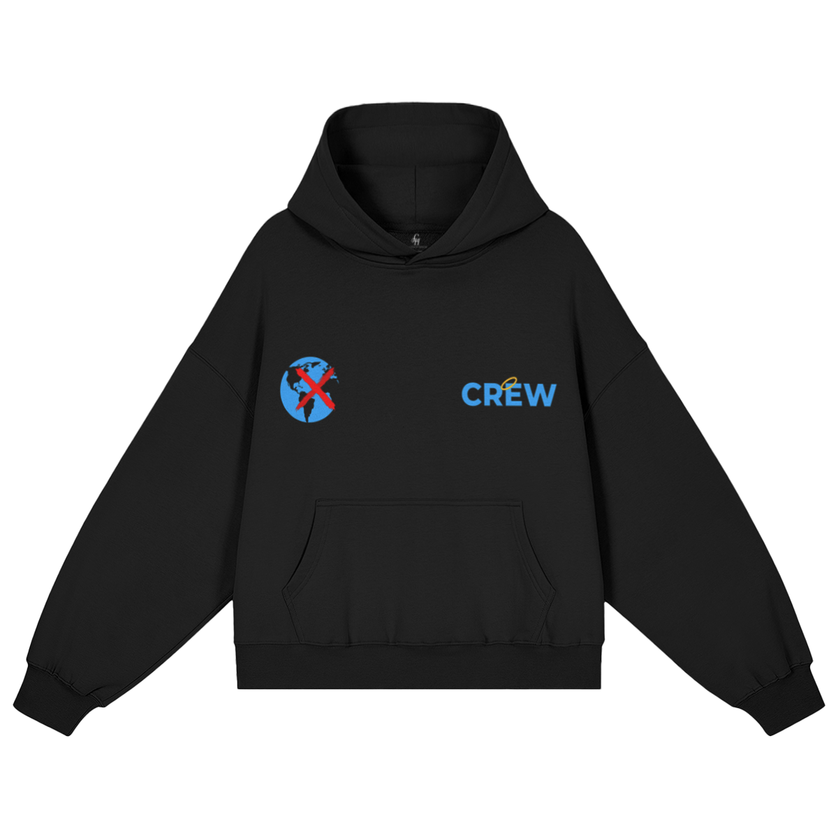 Crew Boxy Hoodie- Onyx