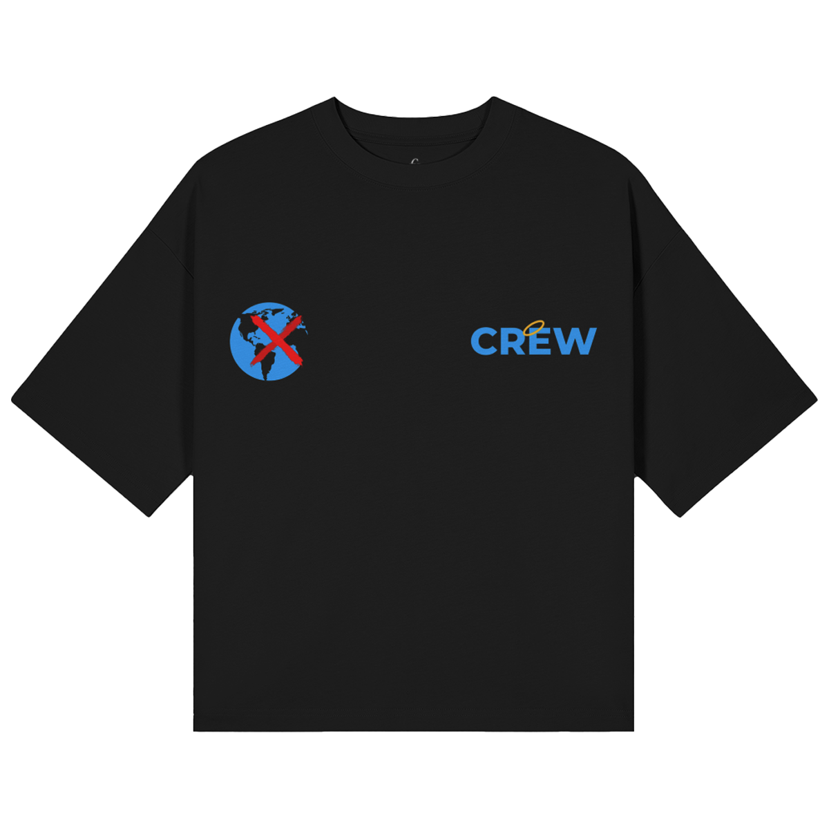 Crew Boxy Tee- Onyx