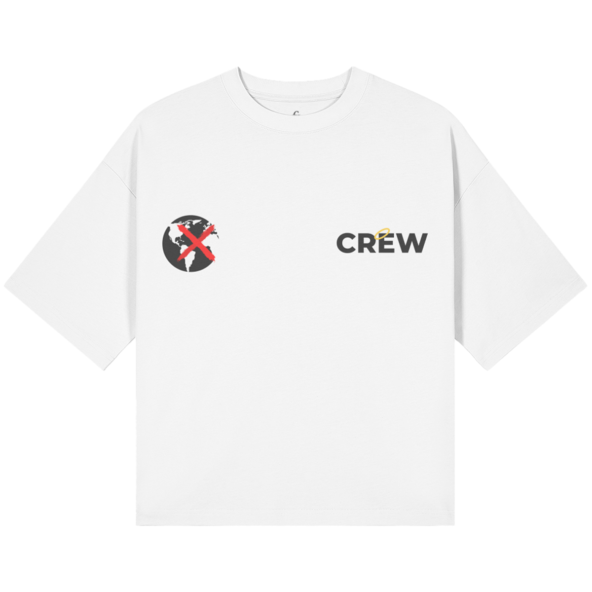 Crew Boxy Tee- White