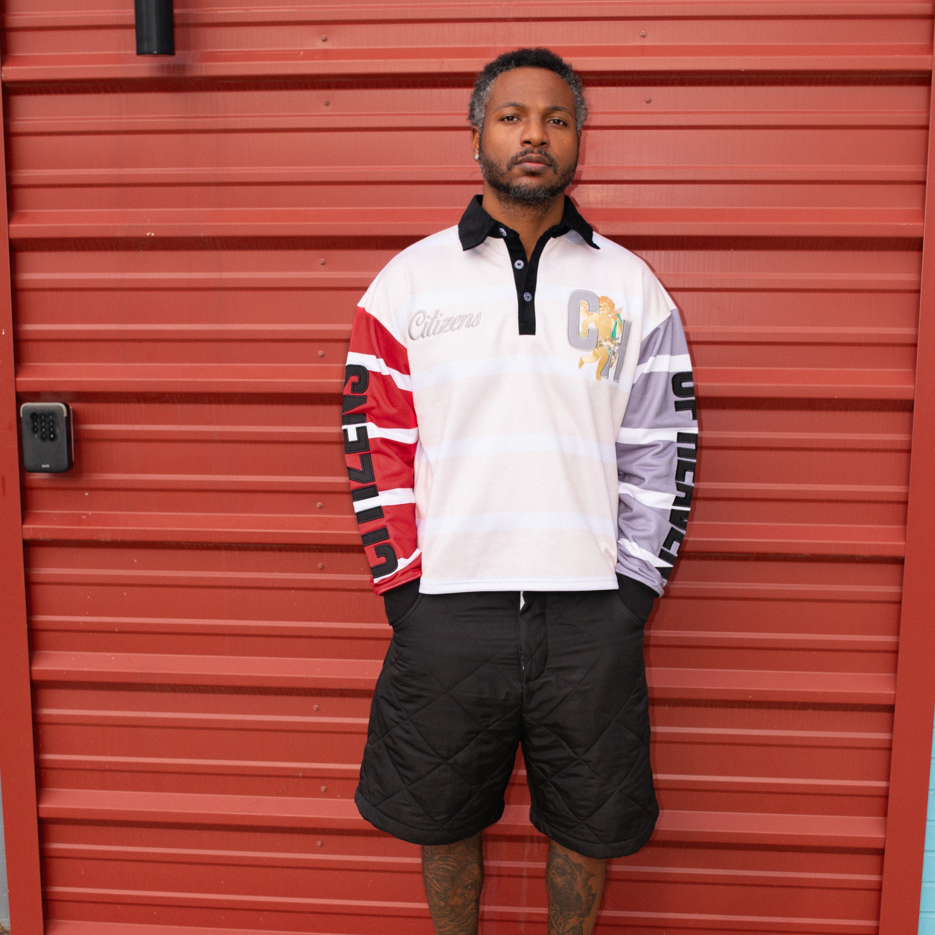 Saints and Sinners Multi Color Cropped Rugby- Eagle