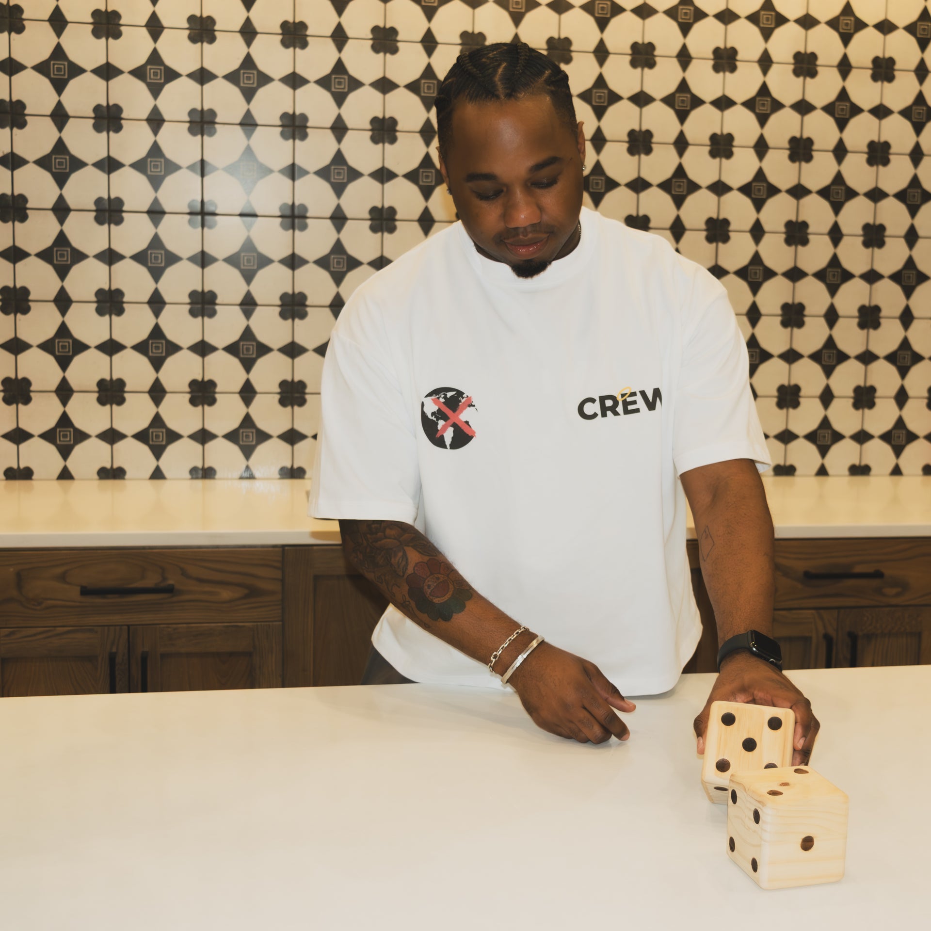 Crew Boxy Tee- White