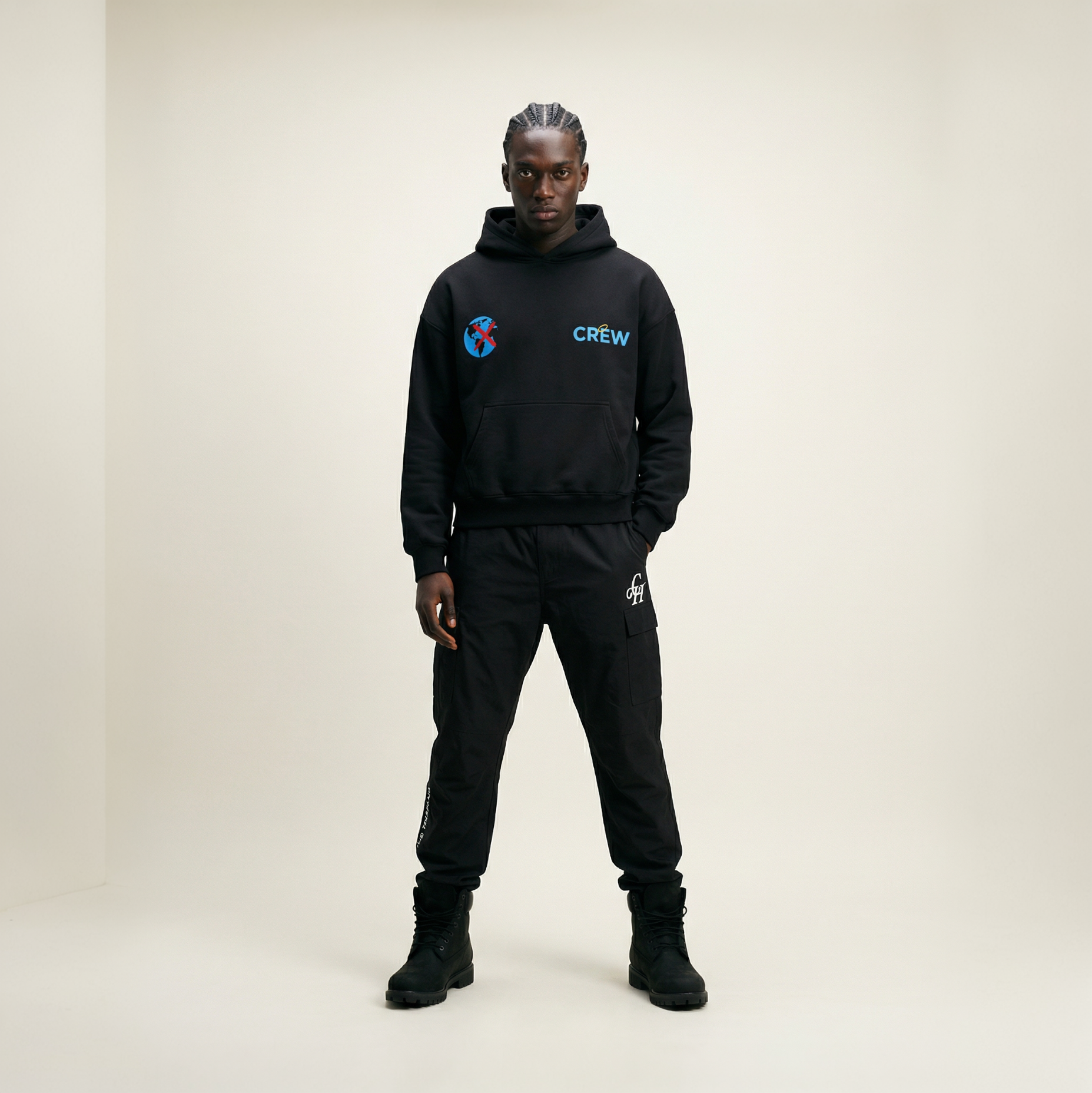 Wayfarer Nylon Cargo Pants- Midnight